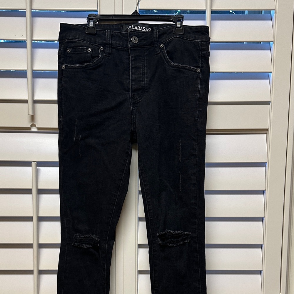 Valabasas Men's Dark Skinny Jeans